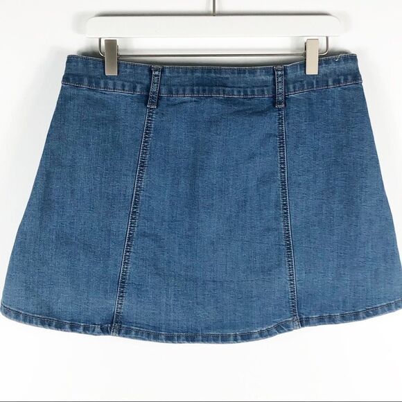 Altar’d State denim skirt, snaps down the front - Picture 3 of 8